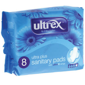 ULTREX ULTRA PLUS 8-PACK SANITARY PADS