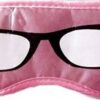 Unique Pink Eye Mask Featuring Glasses Design