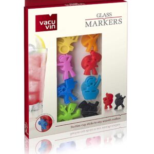 Vacu Vin Music Generations Glass Markers, Pack of 8