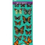 VARIETY OF BUTTERFLY DESIGN STICKERS