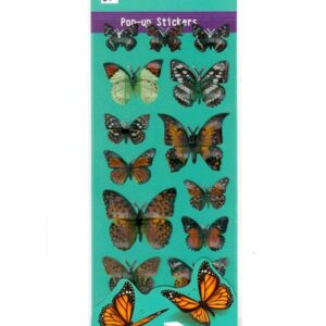 VARIETY OF BUTTERFLY DESIGN STICKERS