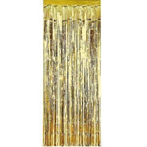 VARIETY OF COLORED FOIL FRINGE CURTAIN