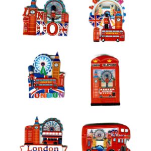 VARIETY OF LONDON-THEMED FRIDGE MAGNETS