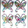 VARIETY PACK OF BUTTERFLY CRYSTAL ART STICKERS