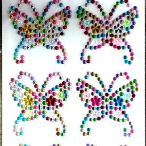 VARIETY PACK OF BUTTERFLY CRYSTAL ART STICKERS