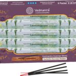 VEDMANTRA LEMONGRASS SCENTED INCENSE STICKS WITH HOLDER - PACK OF 120