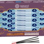 VEDMANTRA SCENTED INCENSE STICKS WITH HOLDER - TURKISH EYE, 120 PACK