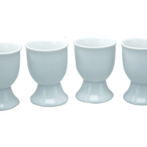 VINCI PINE PORCELAIN CERAMIC EGG CUPS, PACK OF 4