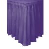 Violet Plastic Table Skirt