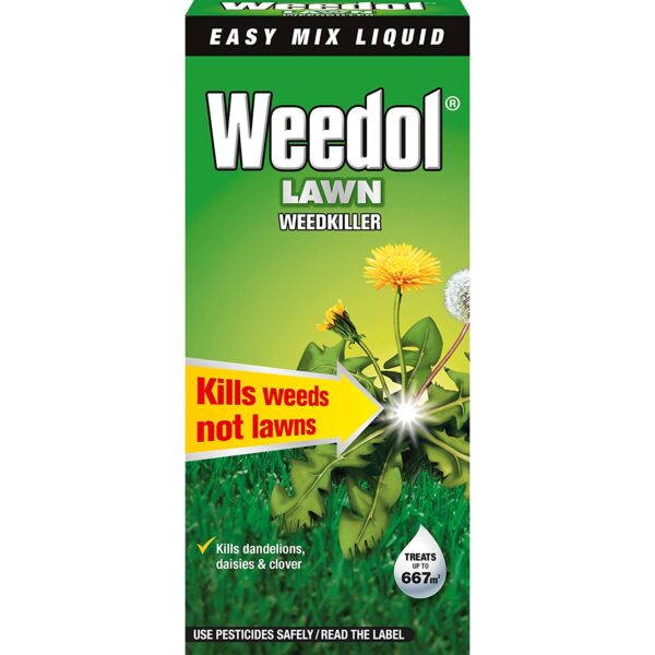 Weedol Liquid Concentrate Lawn Weedkiller, 1000ml Bottle