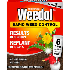 Weedol Rapid Weed Control Concentrate Tubes, Pack of 6