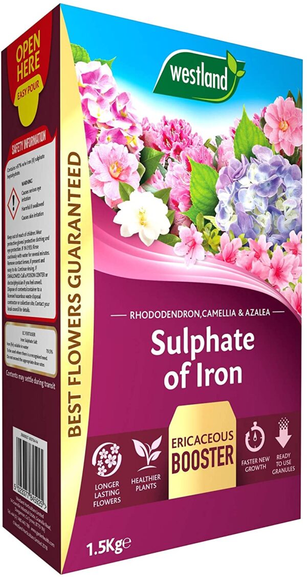 Westland Iron Sulphate Plant Food for Acid-Loving Plants 1.5kg