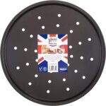 WHAM 12-Inch Non-Stick Pizza Tray in Silver/Graphite, 33 x 33 x 1.5 cm