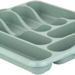 WHAM CASA SILVER SAGE LARGE CUTLERY ORGANIZER