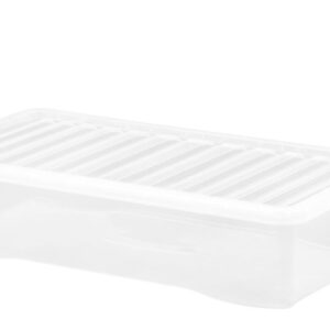 WHAM CRYSTAL 42L Clear Under Bed Storage Box with Lid