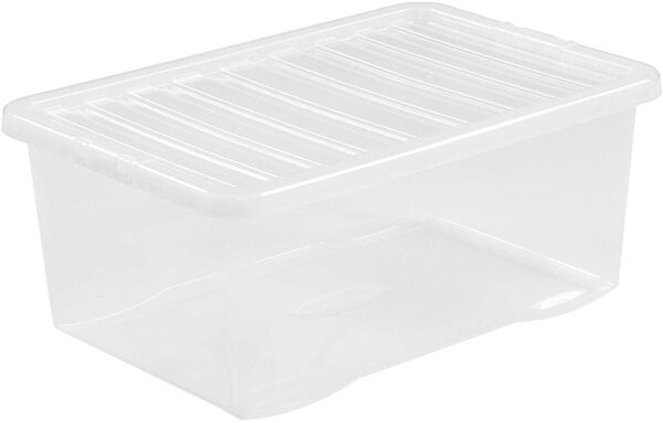 WHAM CRYSTAL 45L Clear Storage Box with Lid