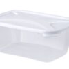 WHAM CUISINE 1.2L Rectangular Food Container with Clear/Ice White Lid