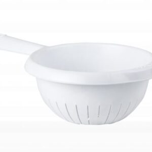 WHAM CUISINE 20CM ICE WHITE HANDLED COLANDER/SIEVE