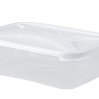 WHAM CUISINE 2.7L Rectangular Food Container with Clear/Ice White Lid