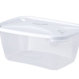 WHAM CUISINE 2L Rectangular Food Storage Box with Clear/Ice White Lid