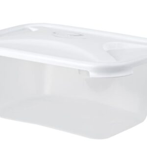 WHAM CUISINE 3.6L Clear/Ice White Rectangular Food Container with Lid