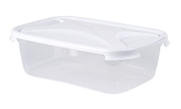 WHAM CUISINE 4.5L Rectangular Food Container with Clear/Ice White Lid