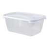 WHAM CUISINE 6L Rectangular Food Container with Clear/Ice White Lid