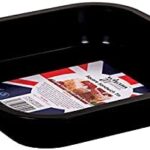 WHAM Essentials Black Square Sandwich Tin, 19 x 19 x 3 cm