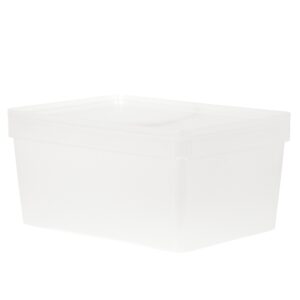 WHAM Studio 3 Clear Deep A4 Basket with Lid 2.01