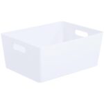 WHAM STUDIO RECTANGULAR BASKET 5.02 IN ICE WHITE