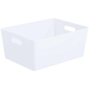 WHAM STUDIO RECTANGULAR BASKET 5.02 IN ICE WHITE