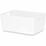WHAM STUDIO RECTANGULAR ICE WHITE BASKET 4.02