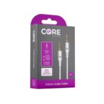 White 3.5mm Jack Audio Cable - Core Essentials
