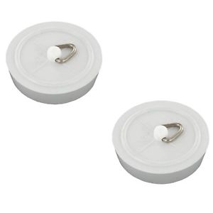 White 45mm Bath Plug - Star Pack 2