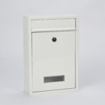 White Arboria Metal Mailbox / Letterbox