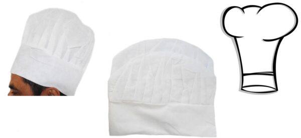 White Chef Hat for Adults