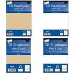 White Manila Self-Seal Envelopes DL 220mm x 110mm - Pack of 50