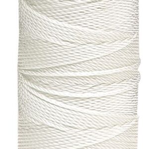 White Nylon Cord No. 6, 16 Plait, 200m Spool