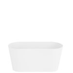 White Oval Trough Planter Pot Cover, 30cm - WHAM Studio