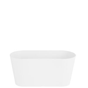 White Oval Trough Planter Pot Cover, 30cm - WHAM Studio