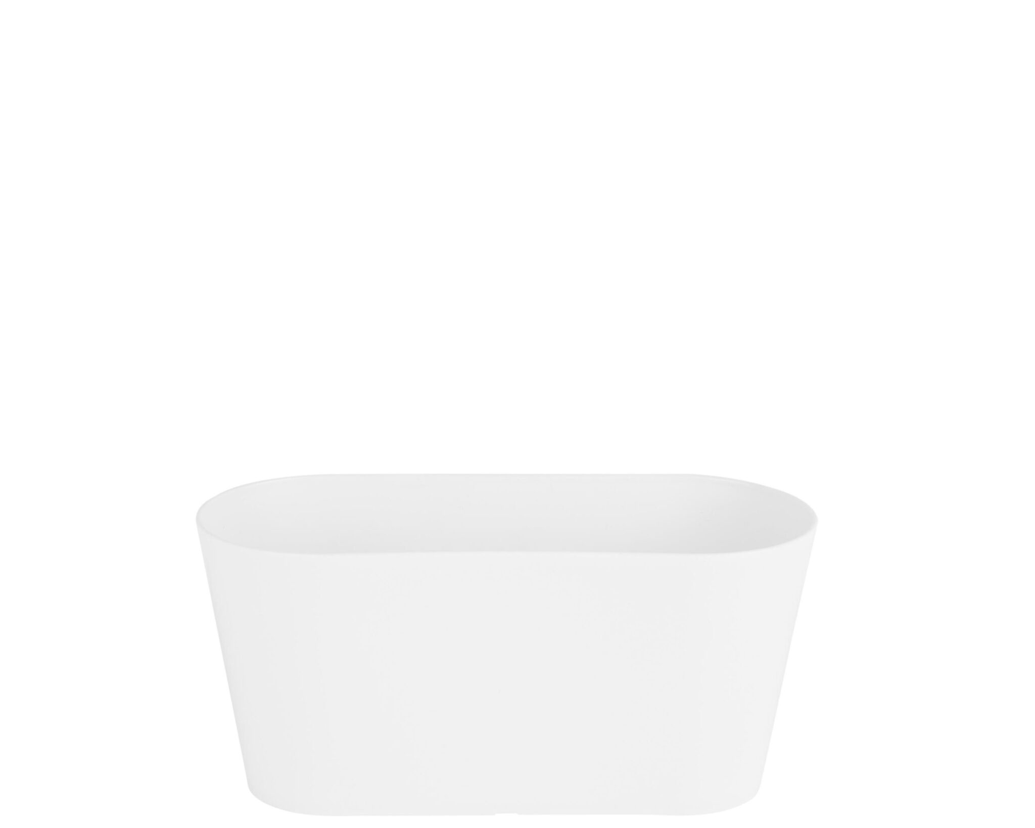 White Oval Trough Planter Pot Cover, 30cm - WHAM Studio