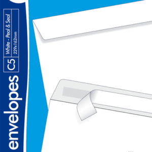 White Peel and Seal Envelopes - C5 229 x 162mm, Pack of 25