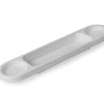 White Plastic Over-Bath Rack by Blue Canyon