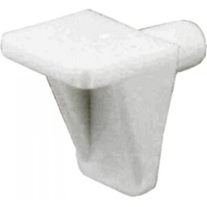 White Shelf Support Studs FAST PAK VALUE 9754, Pack of 20