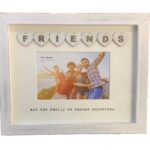 White Tile Photo Frame for 4x6 Pictures - FRIENDS Design