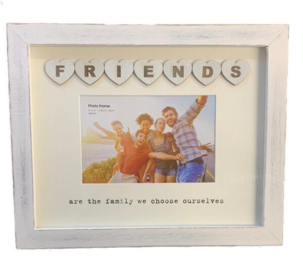 White Tile Photo Frame for 4x6 Pictures - FRIENDS Design