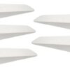 Whitealpods Heavy-Duty Non-Slip Rubber Door Wedge Stopper Jammer, Pack of 5