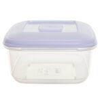 Whitefurze 1.6 L Square Food Storage Container - White