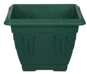 Whitefurze 22cm Forest Green Square Venetian Planter