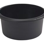 WHITEFURZE 26CM SMALL ROUND GRAPHITE BOWL IN BLACK